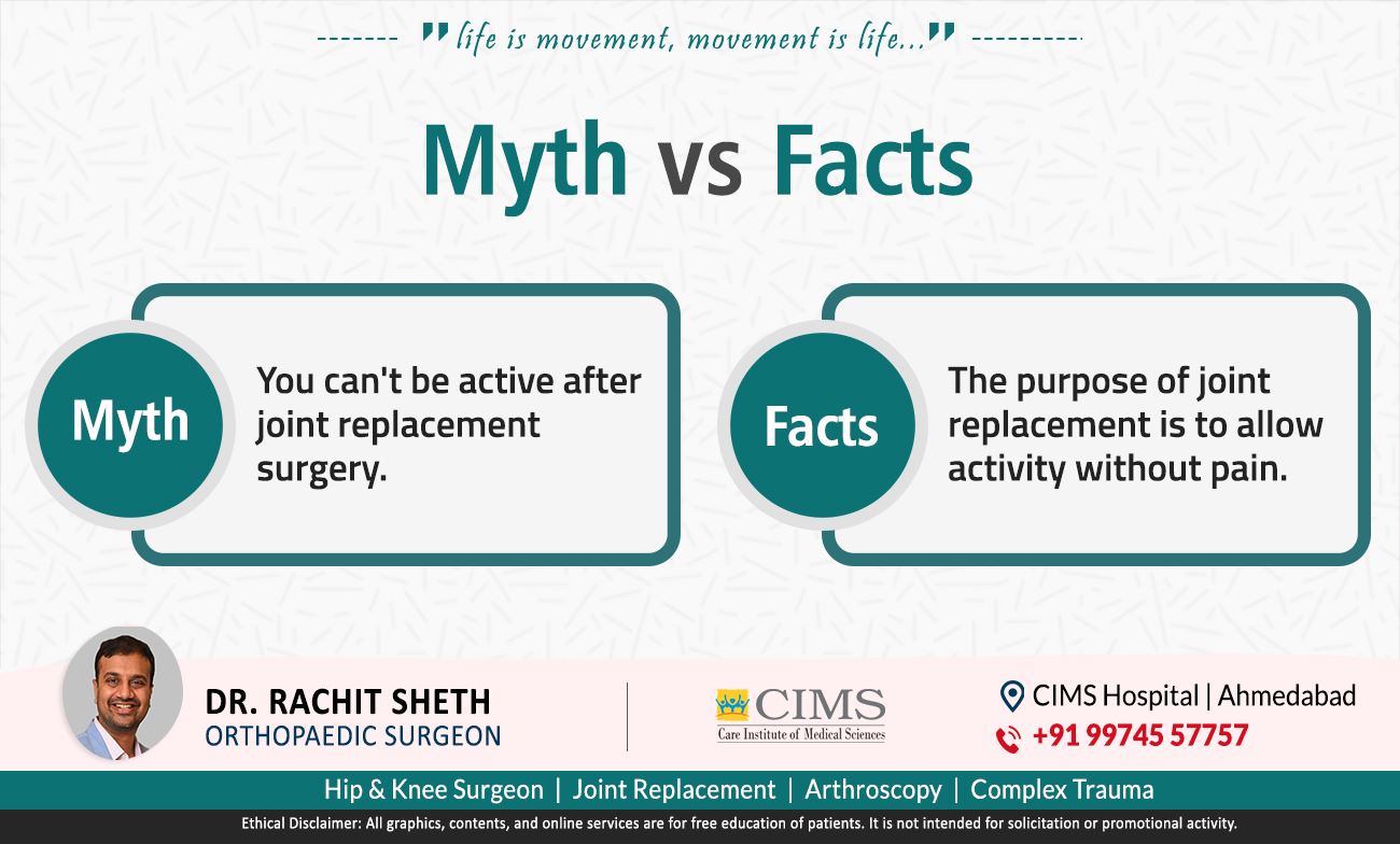 #JointReplacement - Myth vs Facts